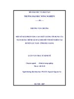 Một số giãi pháp nâng cao chất lượng tín dụng của ngân hàng chính sách xã hội đối với hộ nghèo  tại nhuyện lục nam  tỉh bắc giang 