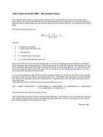 Tài liệu Giá trị hiện tại thuần docx