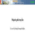 Lý thuyết mạch phi tuyến