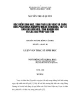 Đặc điểm sinh học, sinh thái loài voọc vá chân đen pygathrix nigrpes milne edwards, 1871 ở bán đảo hòn hèo, tỉnh khánh hòa và các giải pháp bảo tồn 