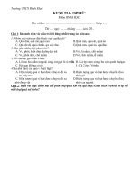 Gián án Kiểm tra 15 phút - số 3