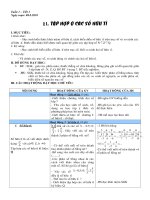 Bài giảng Đại số 7. Chương 1