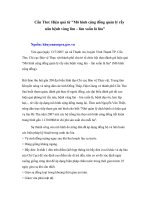 Tài liệu Cần Thơ: Hiệu quả từ 