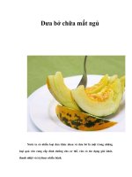 Tài liệu Dưa bở chữa mất ngủ pdf