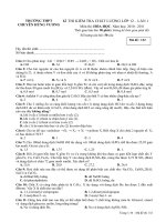 Gián án Thi thu DH Chuyen Hung Vuong lan 1- co dap an