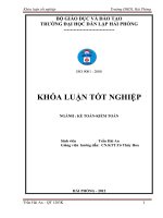 Hoàn thiện công tác kế toán doanh thu, chi phí và xác định kết quả kinh doanh tại công ty cổ phần thương mại và vận tải quốc tế bảo linh 