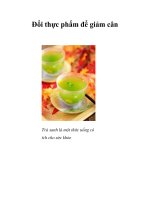 Tài liệu Đổi thực phẩm để giảm cân docx