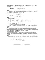 Gián án de thi khao sat chat luong giao vien thcs nam hoc 2009-2010