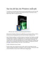 Tài liệu Sao lưu dữ liệu cho Windows miễn phí pptx