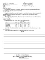 Gián án Đề thi môn Địa