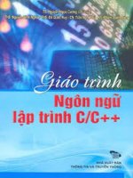giáo trình ngôn ngữ lập trình c/c++ - nguyễn ngọc cương