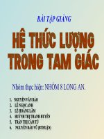Bài giảng PHUONG TRINH DUONG THANG
