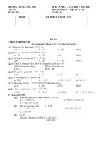 Bài giảng Kiểm tra số học 6 tiết 68