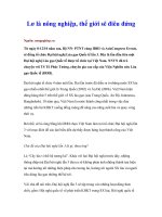 Tài liệu Lơ là nông nghiệp, thế giới sẽ điêu đứng pdf