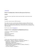 Tài liệu Combining Data in Tables from Heterogeneous Data Sources docx