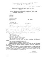 Tài liệu ĐƠN XIN DỰ XÉT TUYỂN CÔNG CHỨC HẢI QUAN (MẪU 1b) ppt