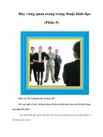 Tài liệu Bảy vùng quan trọng trong thuật lãnh đạo (Phần 5) pdf