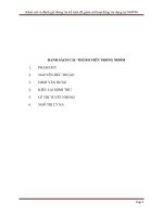 Khảo sát và đánh giá thông tin kế toán để giám sát hoạt động tín dụng tại ngân hàng thương mại 