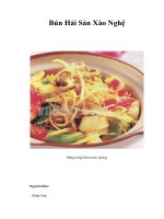 Tài liệu Bún Hải Sản Xào Nghệ doc