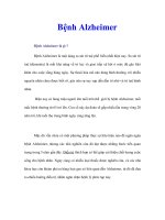 Tài liệu Bệnh Alzheimer doc