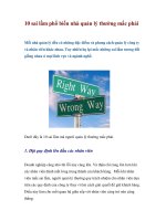 Tài liệu 10 sai lầm phổ biến nhà quản lý thường mắc phải doc