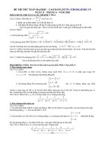 Tài liệu Đề thi tử CĐ ĐH môn Toán năm 2010 doc