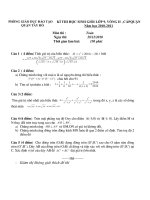 Tài liệu Đề thi HSG vòng II quận Tây Hồ Hà Nội