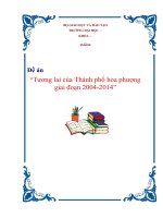 Tài liệu Đề án “Tương lai của Thành phố hoa phượng giai đoạn 2004-2014” doc