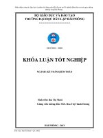 Hoàn thiện công tác lập và phân tích bảng cân đối kế toán tại xí nghiệp đảm bảo an toàn giao thông đường sông hải phòng 