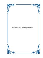 Tài liệu Tutored Essay Writing Program pdf