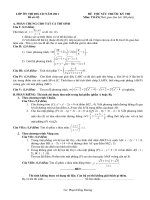 Bài soạn THI THU ĐAI HOC có ĐA 2011