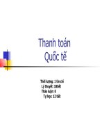 Thanh toán QUỐC TẾ