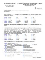 Tài liệu ĐỀ THI CHÍNH THỨC KỲ THI TỐT NGHIỆP THPT - 2010 ( HỆ 3 NĂM ) - MÃ ĐỀ : 153 pdf