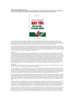 Tài liệu Cách đặt tên doanh nghiệp như thế nào pptx