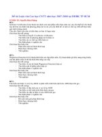 Tài liệu Đề tài Luận văn Cao học công nghệ thông tin năm học 2007-2008 tại ĐHBK TP HCM docx