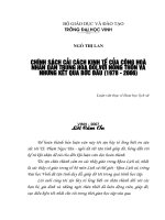 Chính sách cải cách kinh tế của cộng hoà nhân dân trung hoa đối với nông thôn và những kết quả bước đầu (1978   2006) 
