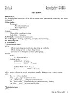 Bài giảng giáo án tiếng anh 8 -hk1