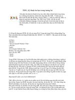 Tài liệu XML, kỹ thuật tin học trong tương lai pptx