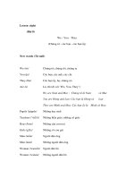 Tài liệu Tiếng Anh lớp 1, 2 - Lesson eight (Bài 8) We - You - They ppt