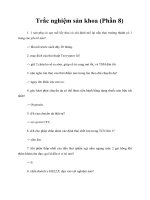 Tài liệu Trắc nghiệm sản khoa (Phần 8) pdf