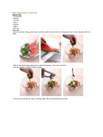 Ngỡ ngàng salad vỏ dưa hấu 