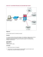 Tài liệu Local Switch Security for Controlled User Access ppt