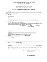Tài liệu Đơn đề nghị xác nhận Bảo Hiểm Y Tế doc
