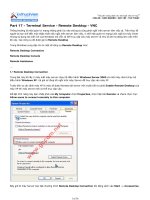 Tài liệu Part 17 - Terminal Service - Remote Desktop - VNC pptx