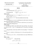 Tài liệu Đề+Đáp án Toán 11 năm 10-11 lần 1