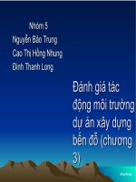 Bài giảng đánh giá tác động môi trường dự án