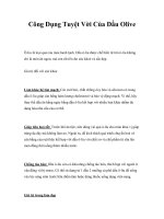 Tài liệu Công Dụng Tuyệt Vời Của Dầu Olive pdf