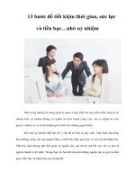 Tài liệu 13 bước để tiết kiệm thời gian, sức lực và tiền bạc…nhờ uỷ nhiệm ppt