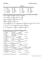 Gián án Bo de thi TN vao 10: De 14