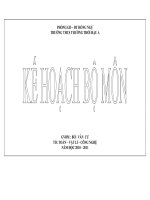 Tài liệu Kế hoạch bộ môn (cá nhân) Vật lí 6,9